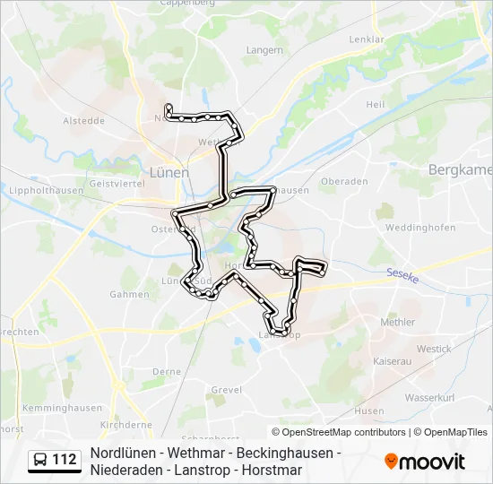 112 Bus Line Map