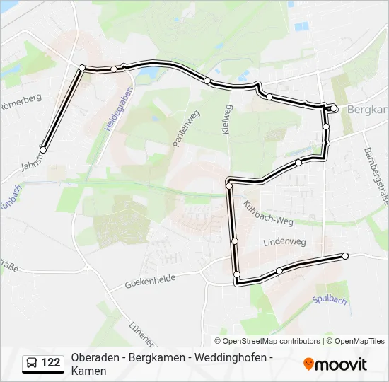 122 Bus Line Map