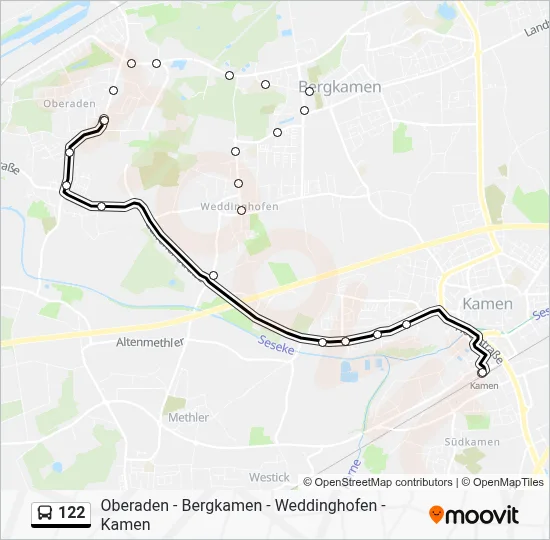 122 Bus Line Map