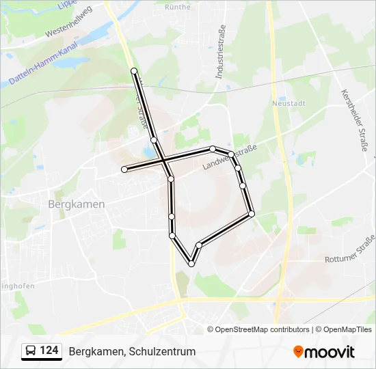 124 Bus Line Map