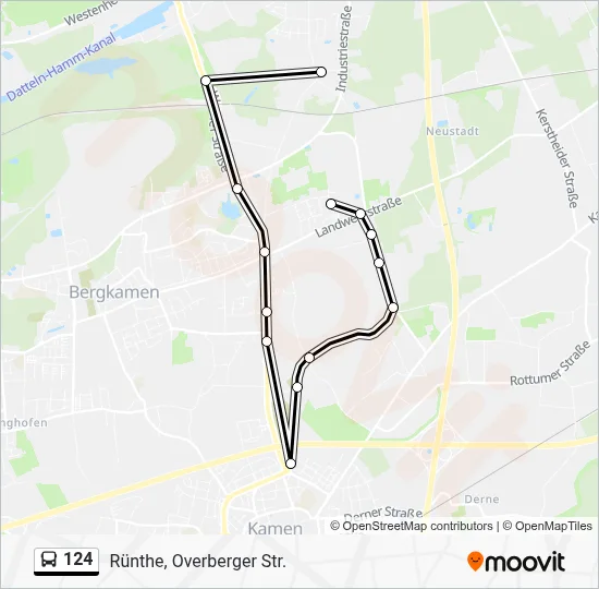 124 Bus Line Map