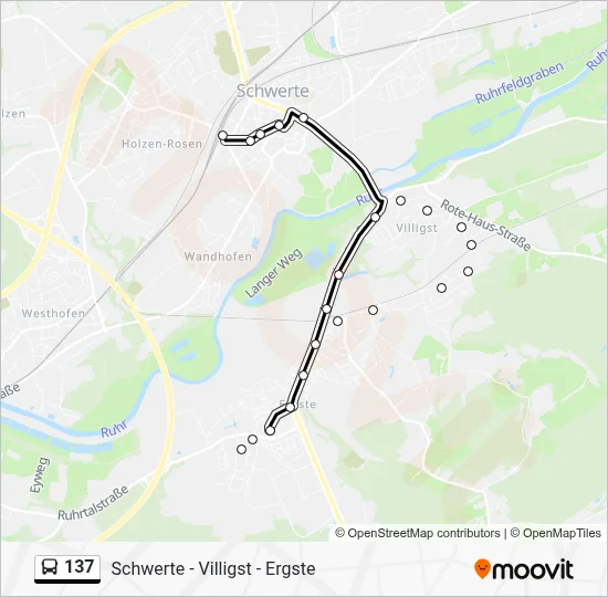137 Bus Line Map