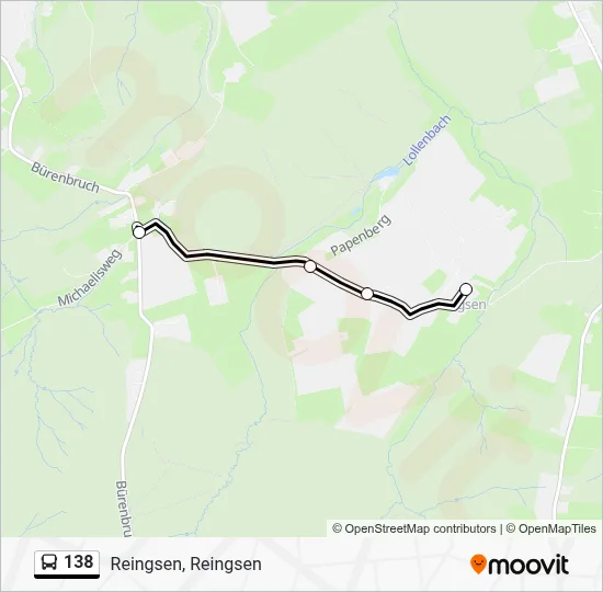 138 Bus Line Map