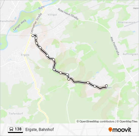 138 Bus Line Map