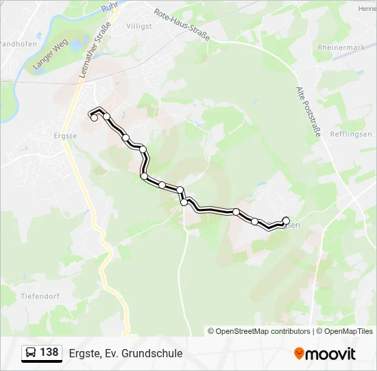 138 Bus Line Map