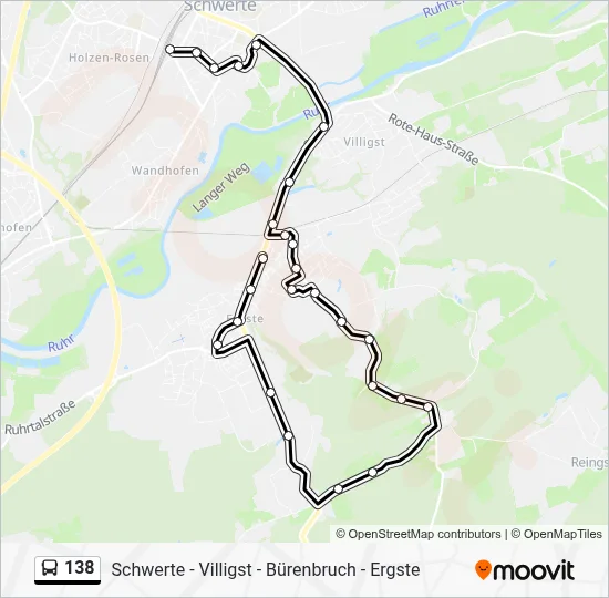 138 Bus Line Map