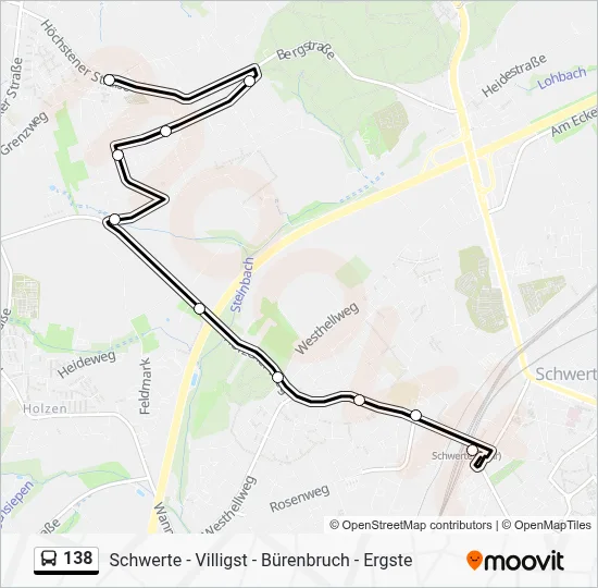 138 Bus Line Map