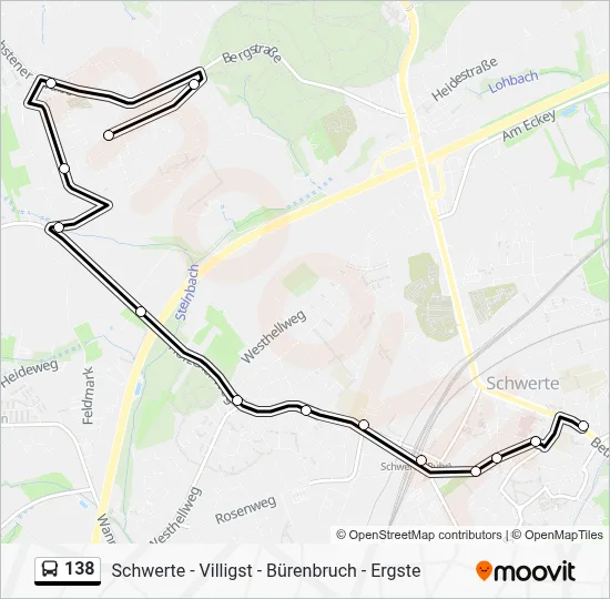 138 Bus Line Map