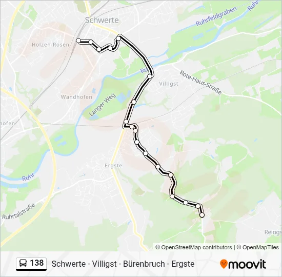 138 Bus Line Map