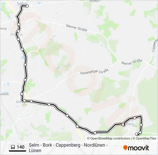140 Bus Line Map