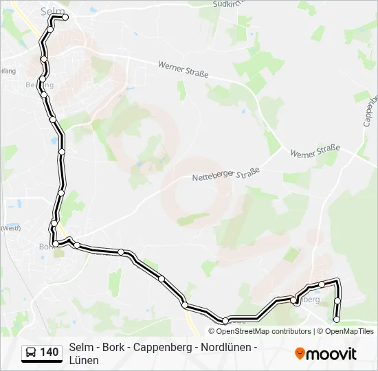 140 Bus Line Map