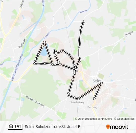 141 Bus Line Map