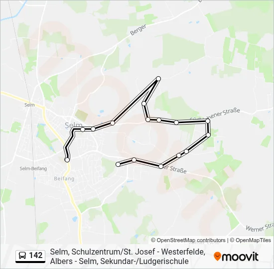 142 Bus Line Map