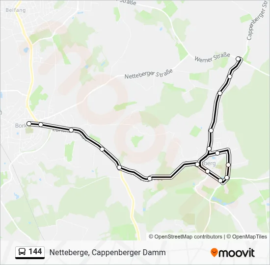 144 Bus Line Map