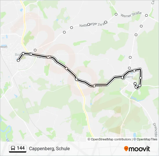 144 Bus Line Map