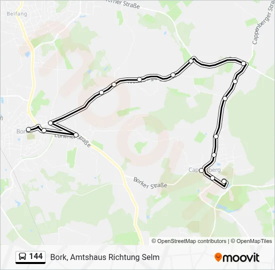 144 Bus Line Map