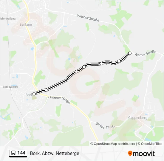 144 Bus Line Map