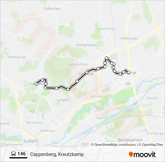 146 Bus Line Map