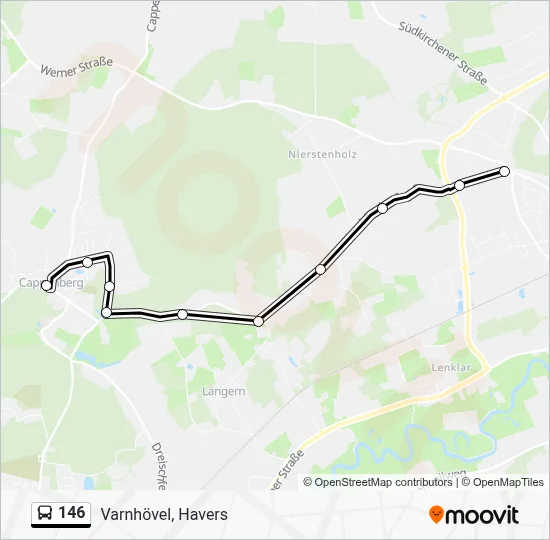 146 Bus Line Map