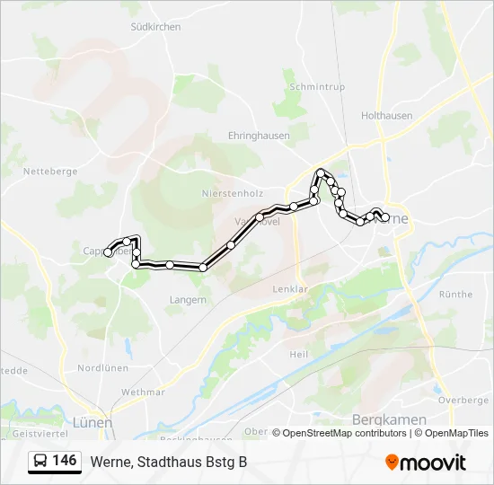 146 Bus Line Map