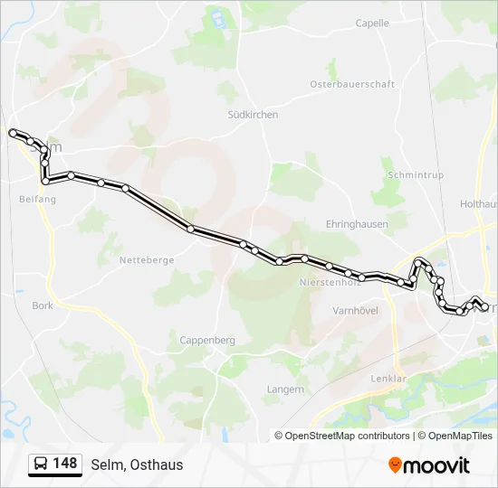 148 Bus Line Map