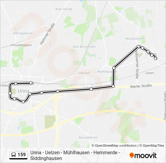 159 Bus Line Map
