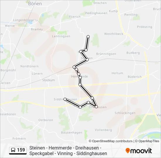 159 Bus Line Map
