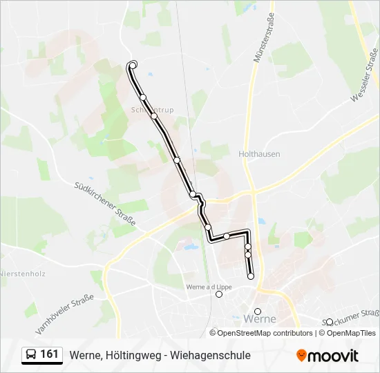161 Bus Line Map
