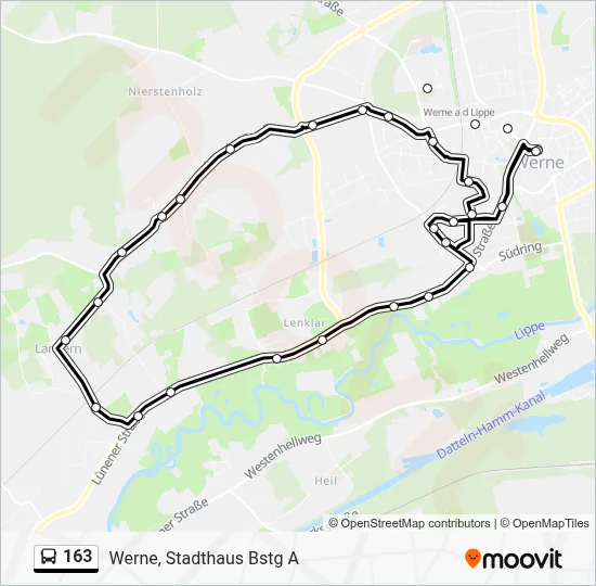 163 Bus Line Map
