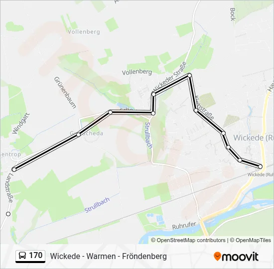 170 Bus Line Map