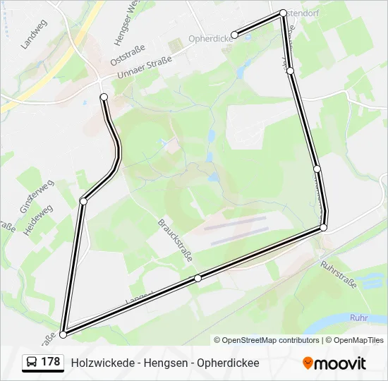 178 Bus Line Map