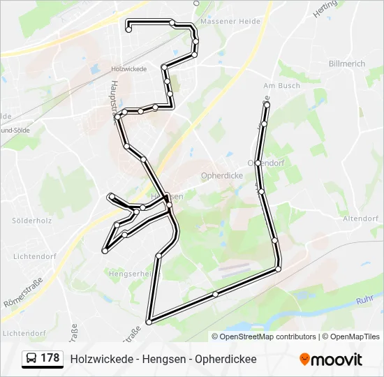 178 Bus Line Map