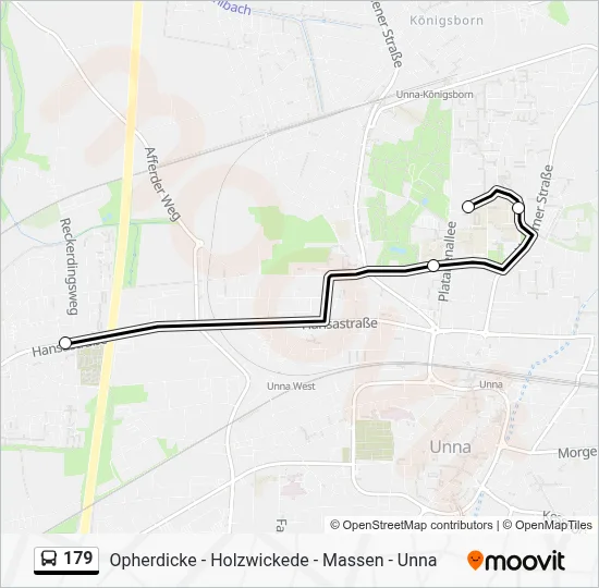 179 Bus Line Map