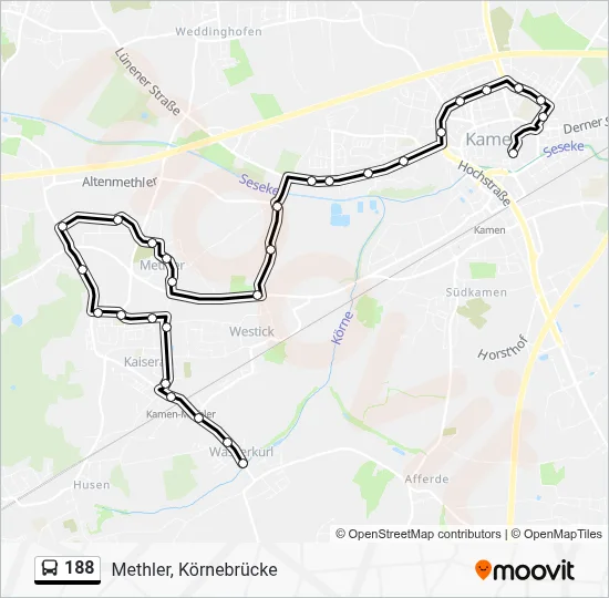 188 Bus Line Map