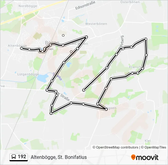 192 Bus Line Map