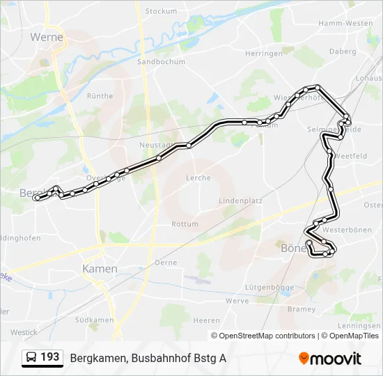 193 Bus Line Map