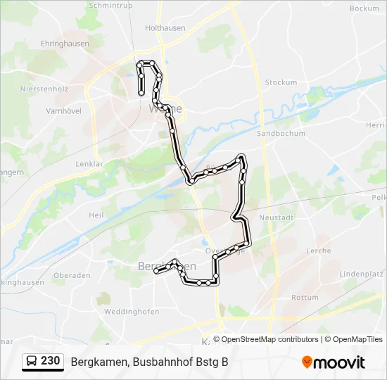 230 Bus Line Map