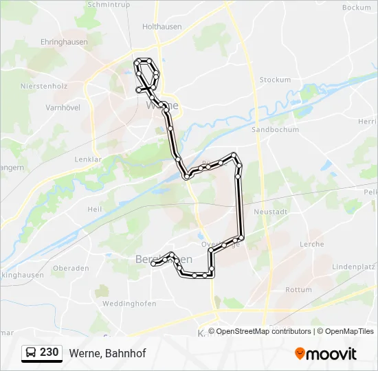 230 Bus Line Map