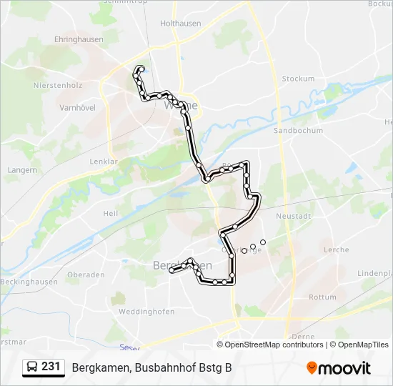 231 Bus Line Map