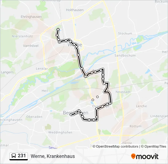 231 Bus Line Map