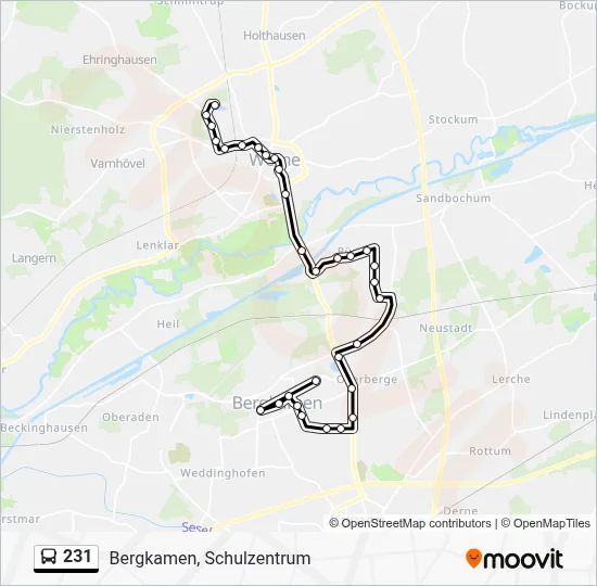 231 Bus Line Map