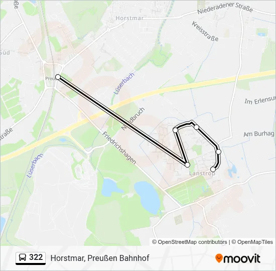 322 Bus Line Map