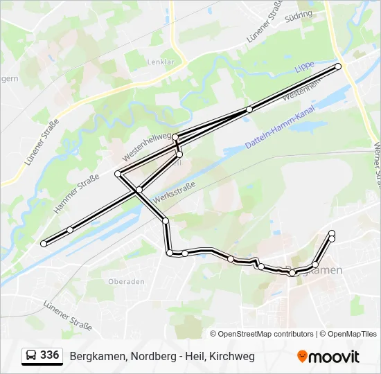 336 Bus Line Map