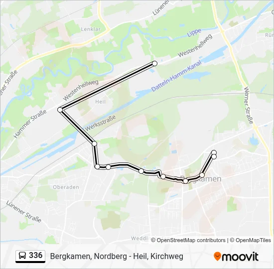 336 Bus Line Map