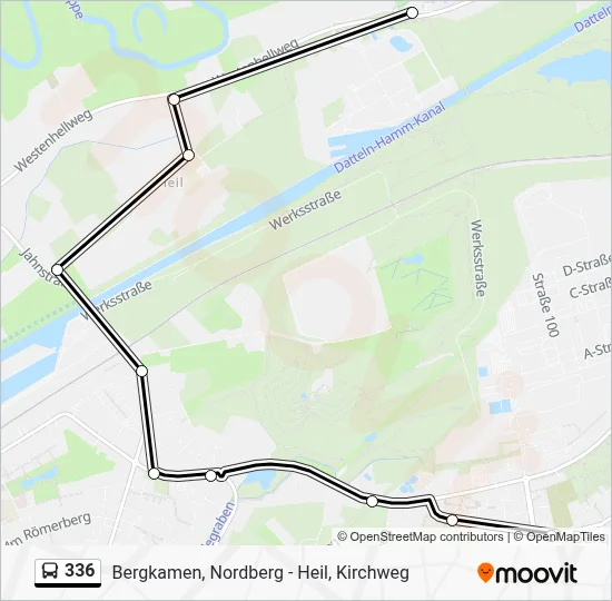 336 Bus Line Map