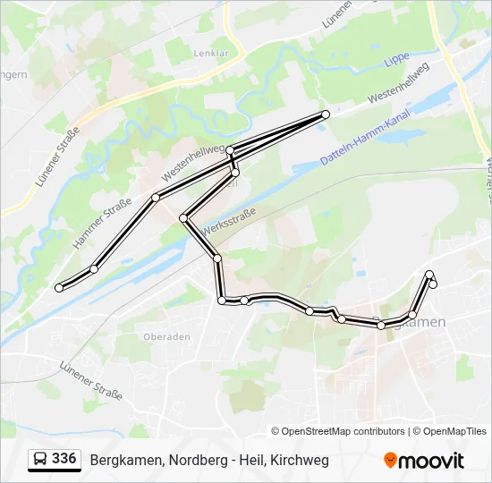 336 Bus Line Map