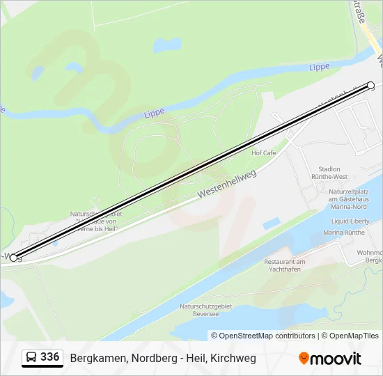 336 Bus Line Map