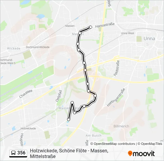 356 Bus Line Map