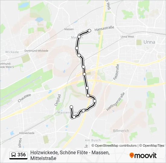 356 Bus Line Map