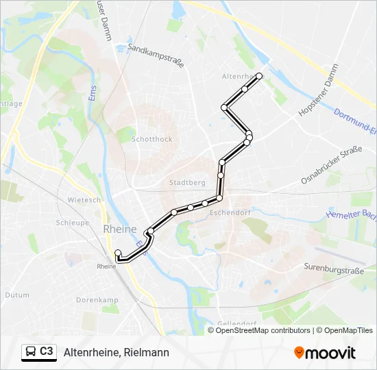 C3 Bus Line Map
